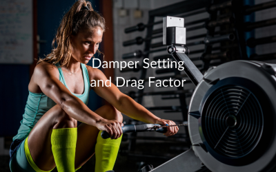 Damper and Drag Factor for Rowing Workouts